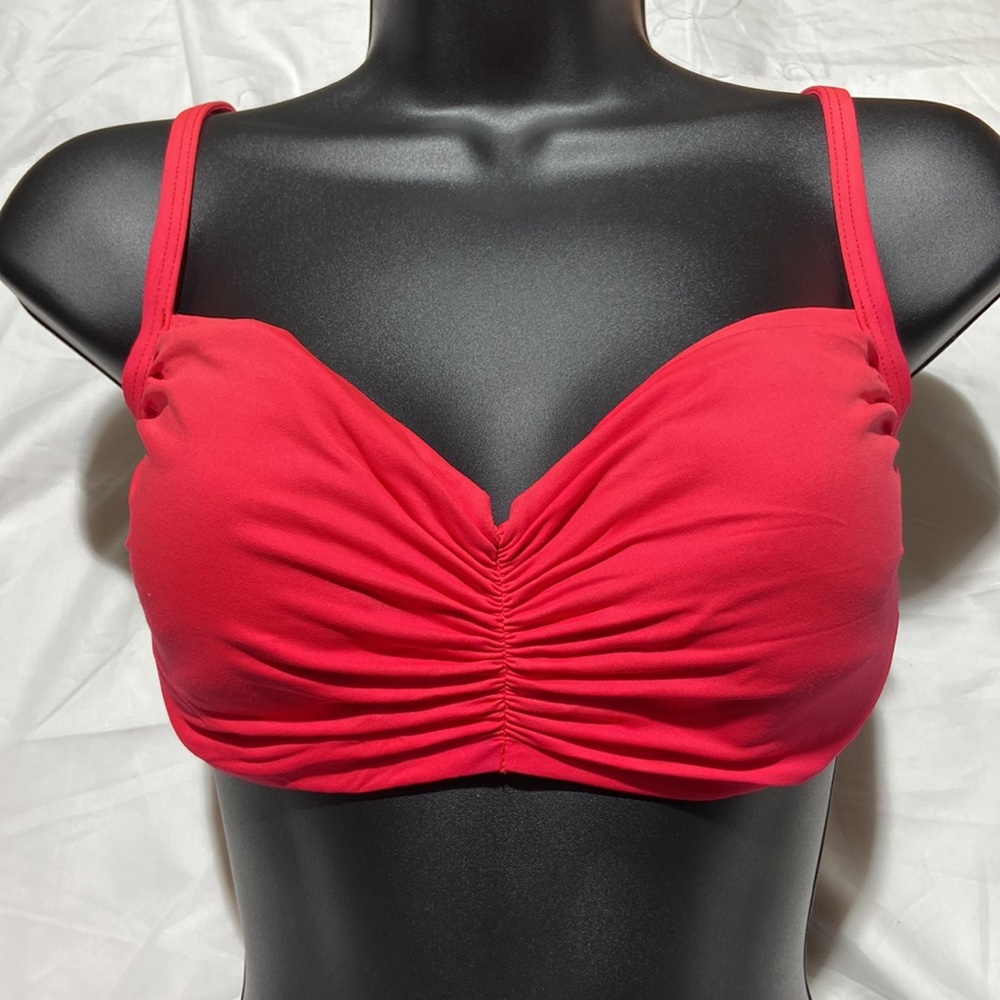 LAUREN by Ralph Lauren Bikini Top Red/Orange Color